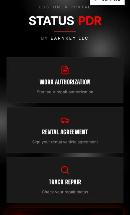 Live STATUS PDR customer portal