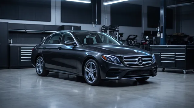 2024 Mercedes E-Class in the shop