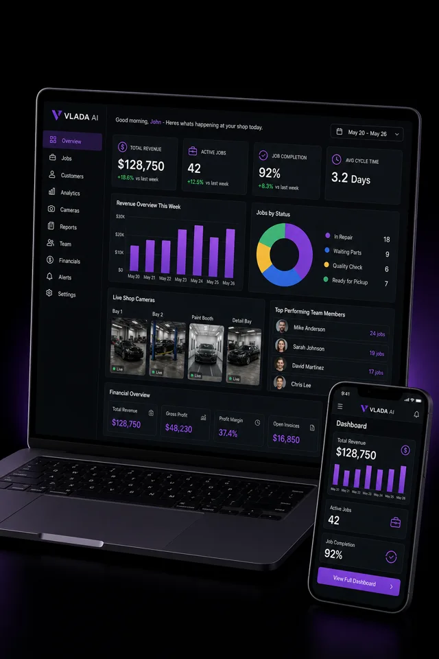Owner portal on laptop and phone